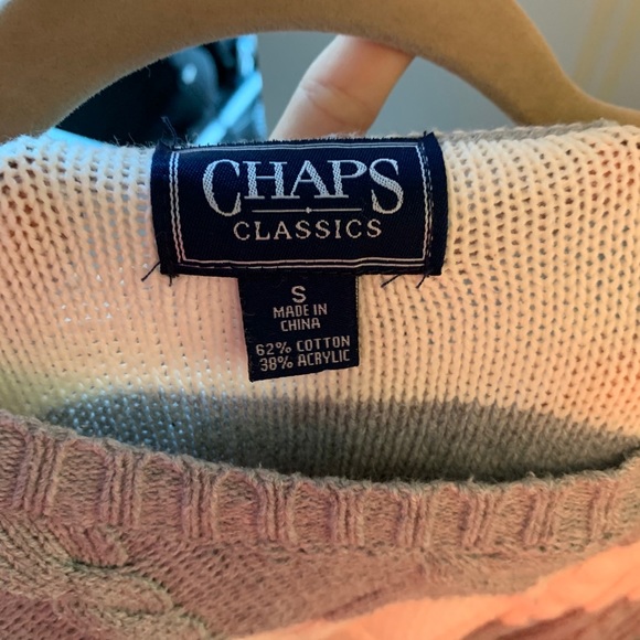 Chaps Striped Sweater - Picture 3 of 3
